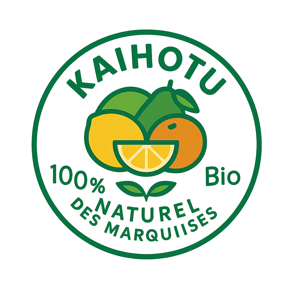 logo kaihotu le grossiste de fruits 100% naturel et bio provenant des marquise qui livre sur tout tahiti